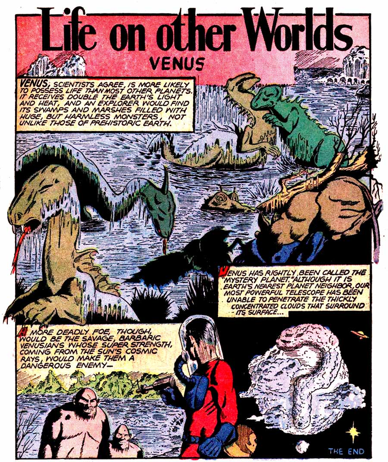 Illustration for article titled The planets of the Solar System, according to crazed pulp comics of the 1940s